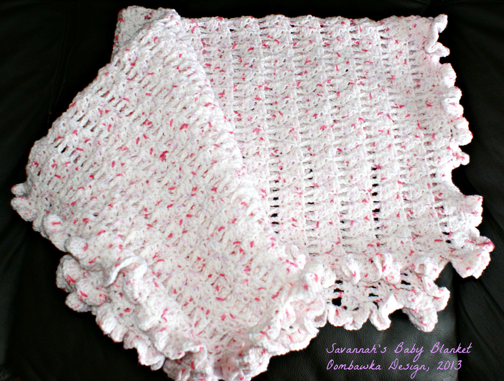 Savannah’s Baby Blanket – Crochet Pattern – Free – Oombawka 